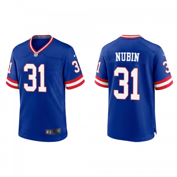 Men's Tyler Nubin New York Giants Royal Classic Ga...