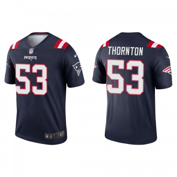 Men's New England Patriots Tyquan Thornton Navy Le...