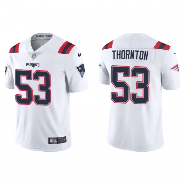 Men's New England Patriots Tyquan Thornton White V...
