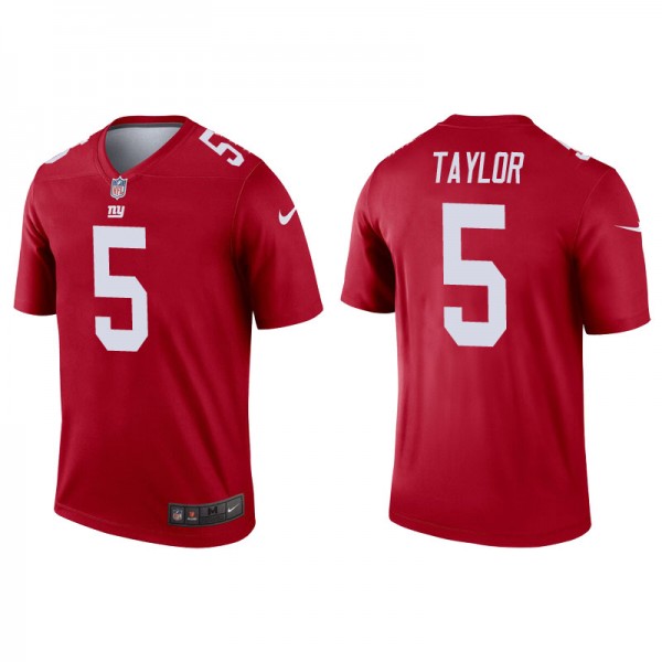 Men's New York Giants Tyrod Taylor Red Inverted Le...
