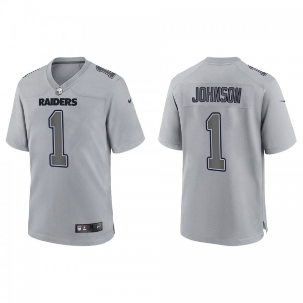 Men's Tyron Johnson Las Vegas Raiders Gray Atmosph...