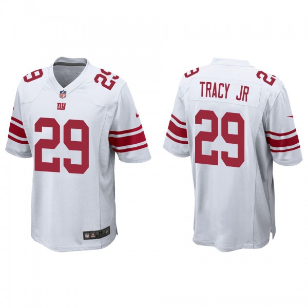 Men's Tyrone Tracy Jr. New York Giants White Game ...