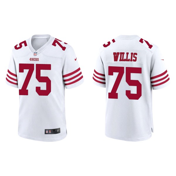 Willis 49ers White Game Jersey