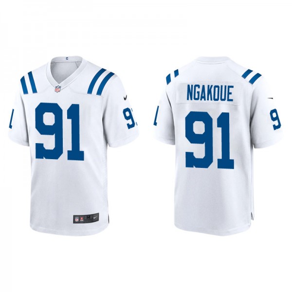 Men's Indianapolis Colts Yannick Ngakoue White Gam...