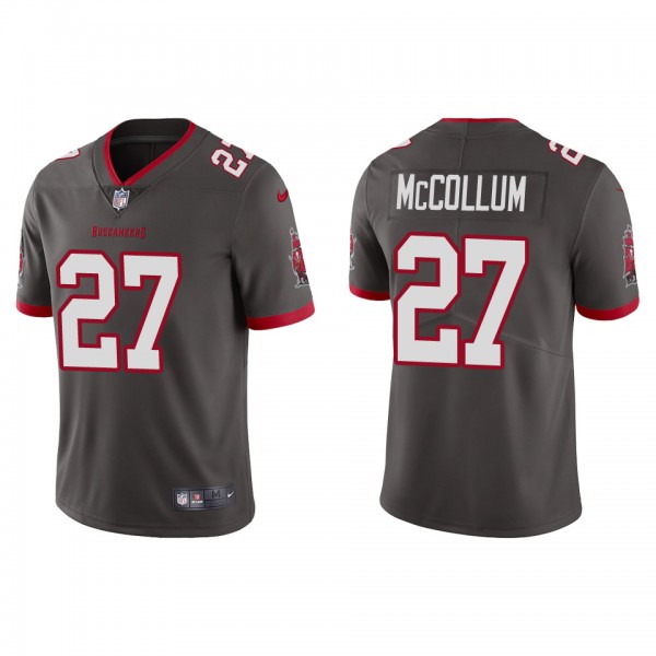 Men's Tampa Bay Buccaneers Zyon McCollum Pewter 2022 NFL Draft Vapor Limited Jersey