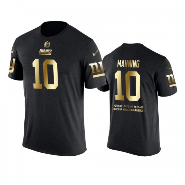 New York Giants #10 Eli Manning Metall Dark Nike G...
