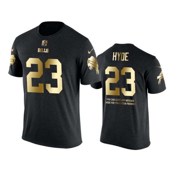 Buffalo Bills #23 Micah Hyde Metall Dark Nike Gold...