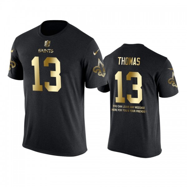 New Orleans Saints #13 Michael Thomas Metall Dark ...