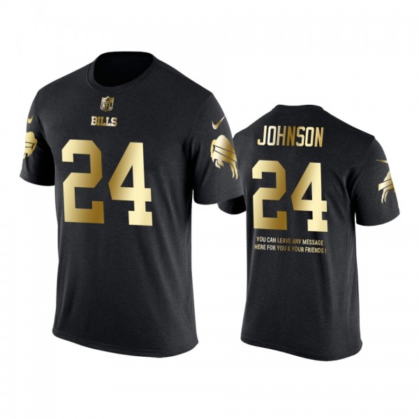 Buffalo Bills #24 Taron Johnson Metall Dark Nike G...