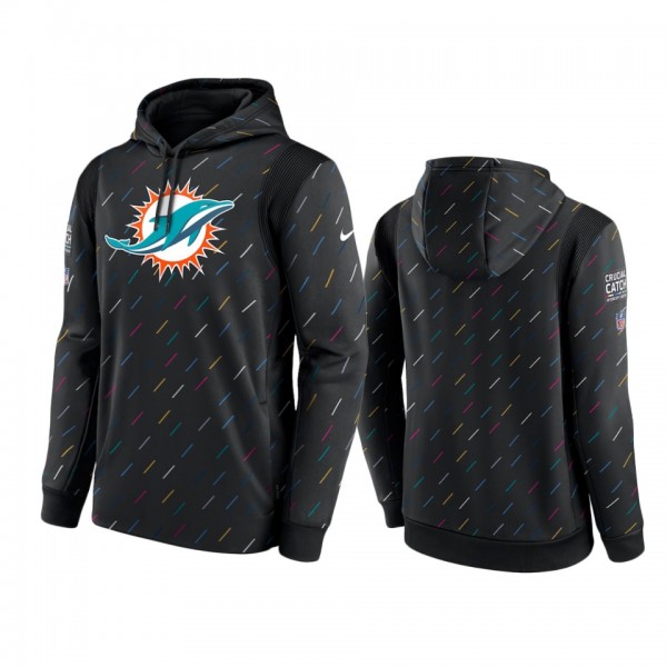 Men's Miami Dolphins Charcoal Therma Pullover 2021...