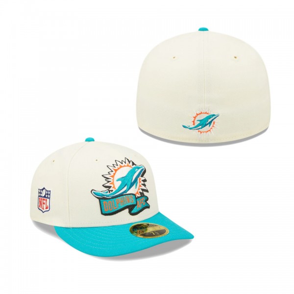 Men's Miami Dolphins Cream 2022 Sideline Low Profi...