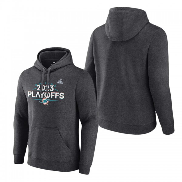 Men's Miami Dolphins Heather Charcoal 2023 NFL Pla...