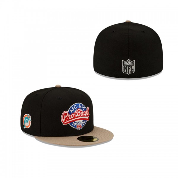 Miami Dolphins Just Caps Camel Visor 59FIFTY Fitte...