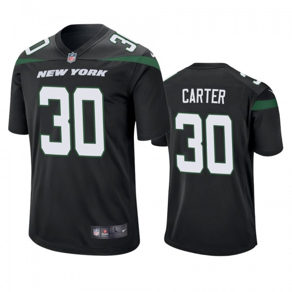New York Jets Michael Carter Black Game Jersey