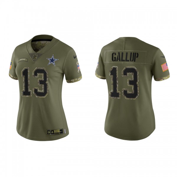Michael Gallup Women's Dallas Cowboys Olive 2022 S...