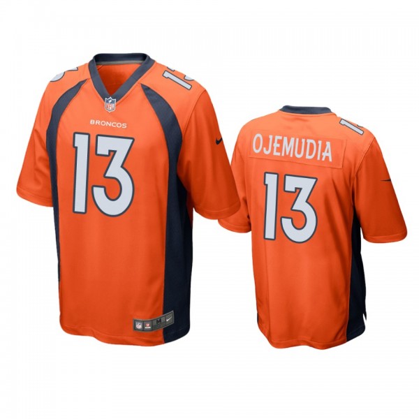 Denver Broncos Michael Ojemudia Orange Game Jersey