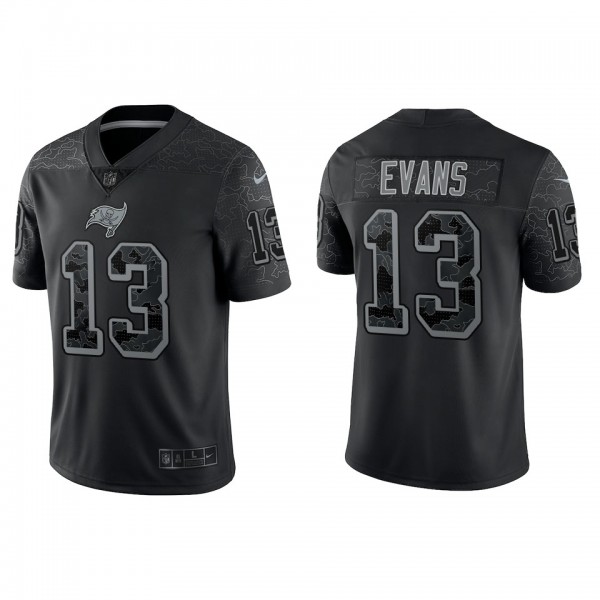 Mike Evans Tampa Bay Buccaneers Black Reflective L...