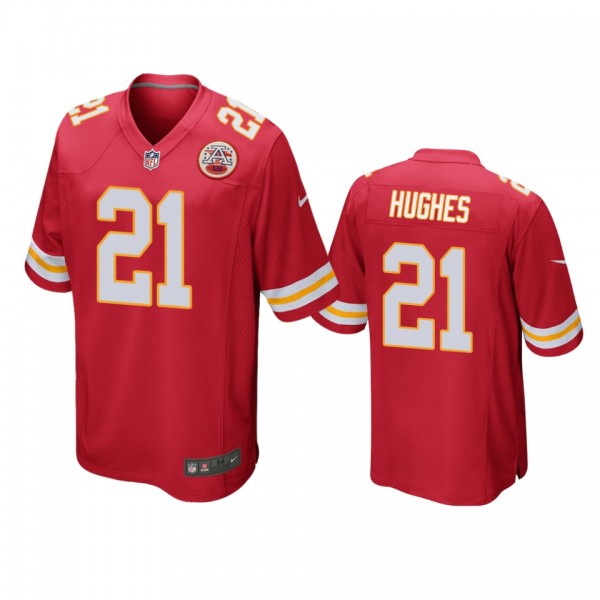 Kansas City Chiefs Mike Hughes Red Game Jersey