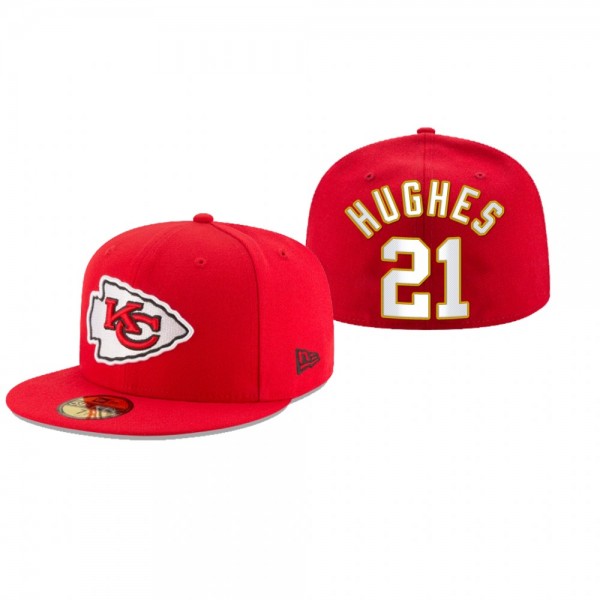 Kansas City Chiefs Mike Hughes Red Omaha 59FIFTY Fitted Hat