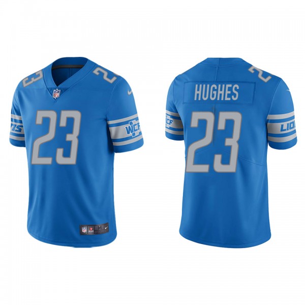 Men's Detroit Lions Mike Hughes Light Blue Vapor L...