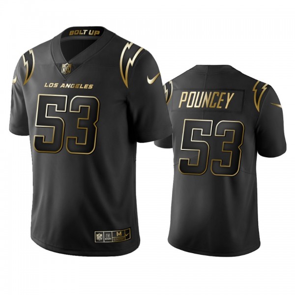 Los Angeles Chargers Mike Pouncey Black Golden Limited Jersey