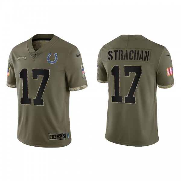 Mike Strachan Indianapolis Colts Olive 2022 Salute...