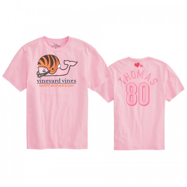 Women's Cincinnati Bengals Mike Thomas Pink Mother's Day T-Shirt