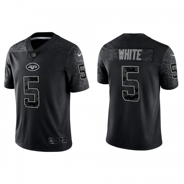 Mike White New York Jets Black Reflective Limited ...