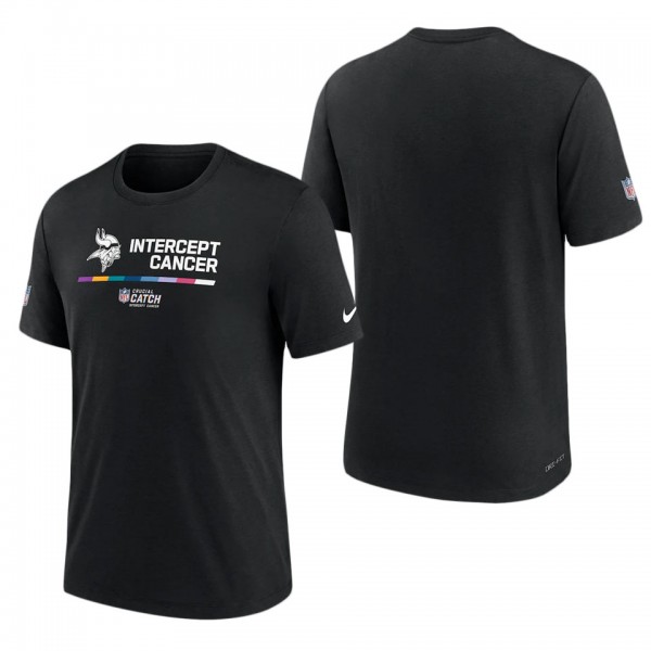Men's Minnesota Vikings Black 2022 NFL Crucial Catch Performance T-Shirt