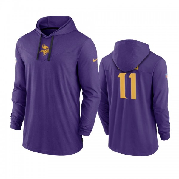 Men's Minnesota Vikings Kellen Mond Purple Hoodie ...