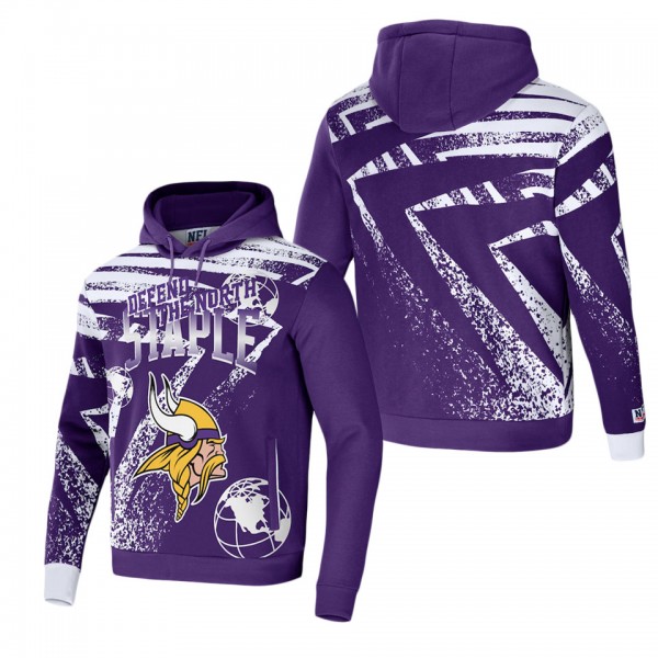 Men's Minnesota Vikings NFL x Staple Purple All Ov...