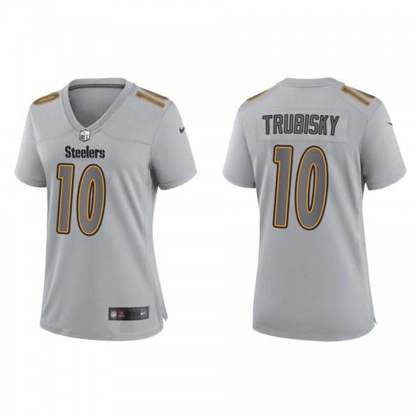 Mitchell Trubisky Women's Pittsburgh Steelers Gray...