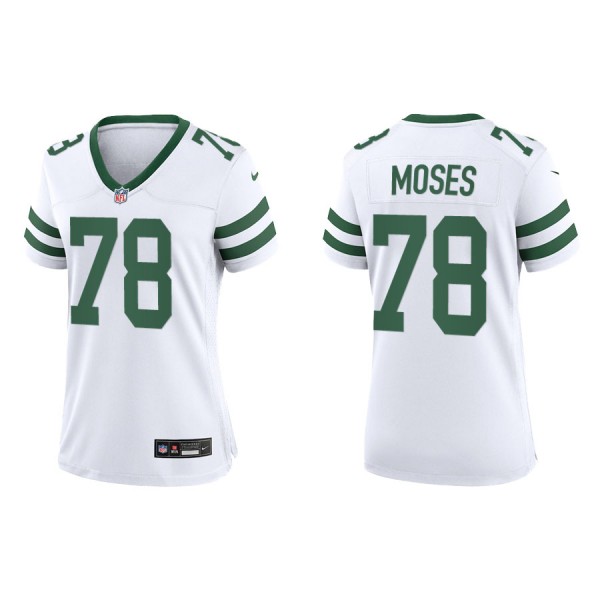 Women's New York Jets Morgan Moses White Legacy Ga...