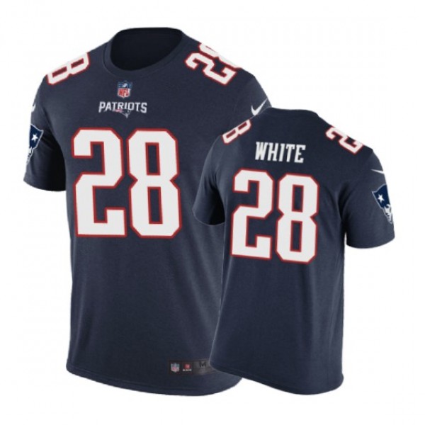 New England Patriots #28 James White Color Rush Ni...