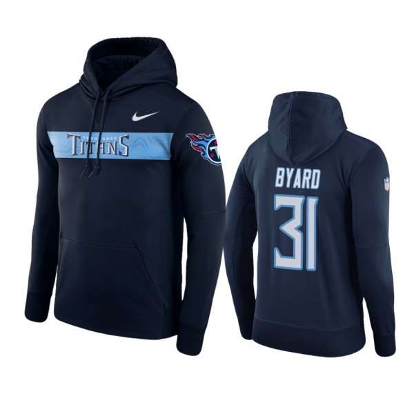 Tennessee Titans #31 Kevin Byard Navy Nike Pullove...