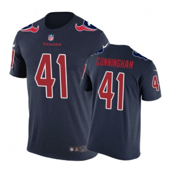 Houston Texans #41 Zach Cunningham Color Rush Nike T-Shirt - Men's