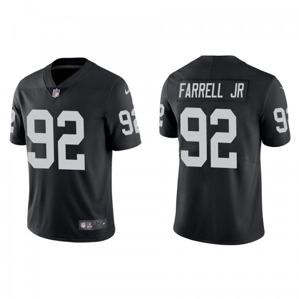 Men's Las Vegas Raiders Neil Farrell Jr. Black Vapor Limited Jersey