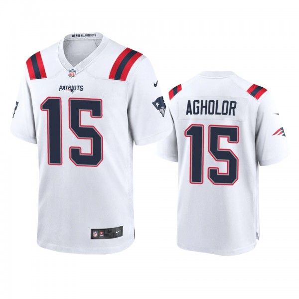New England Patriots Nelson Agholor White Game Jersey