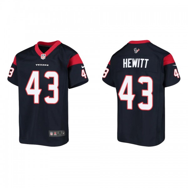 Youth Neville Hewitt Houston Texans Navy Game Jers...