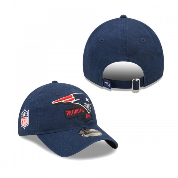 Men's New England Patriots Navy OTC 2022 Sideline 9TWENTY Adjustable Hat