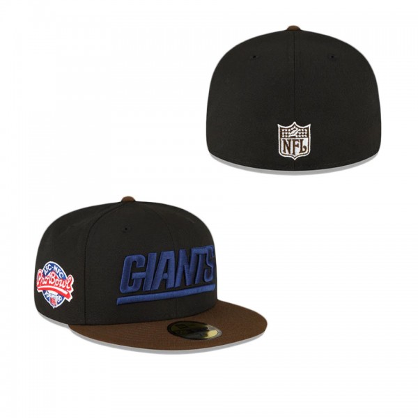 New York Giants Black Walnut 59FIFTY Fitted Hat