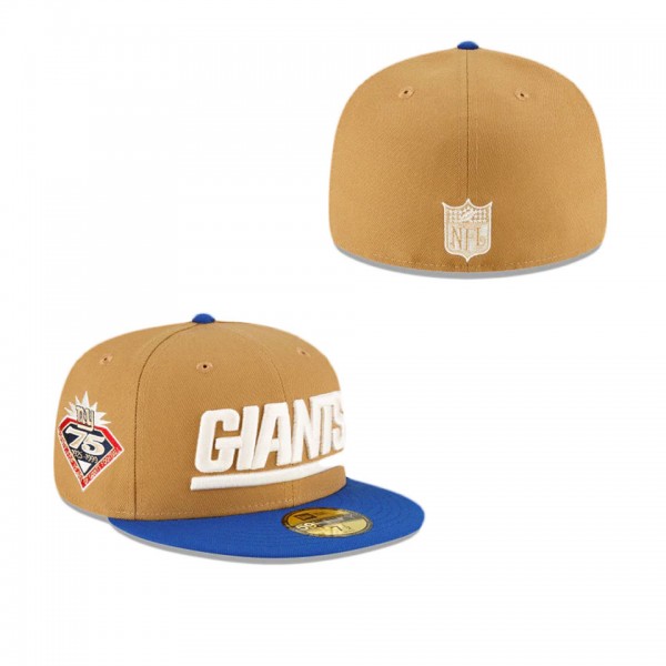 New York Giants Ivory Wheat 59FIFTY Fitted Hat