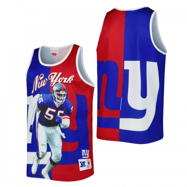 New York Giants Lawrence Taylor Mitchell & Ness Royal Red Retired Player Graphic Tank Top