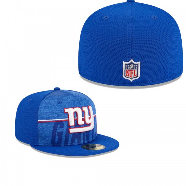 Men's New York Giants Royal 2023 NFL Training Camp 59FIFTY Fitted Hat