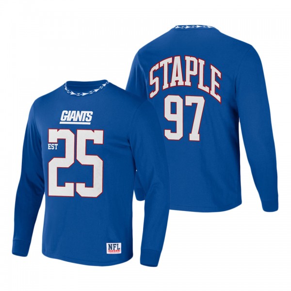 Men's New York Giants NFL x Staple Blue Core Team ...