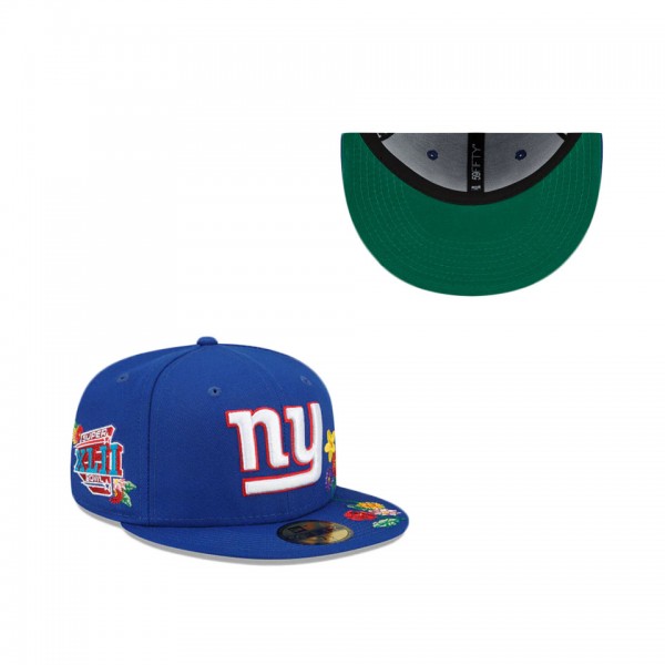 New York Giants Visor Bloom 59FIFTY Fitted Hat