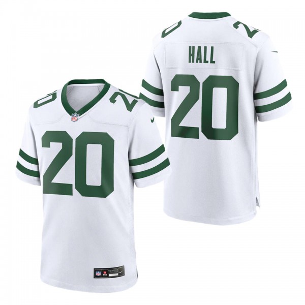 Men's New York Jets Breece Hall Legacy White Game Jersey