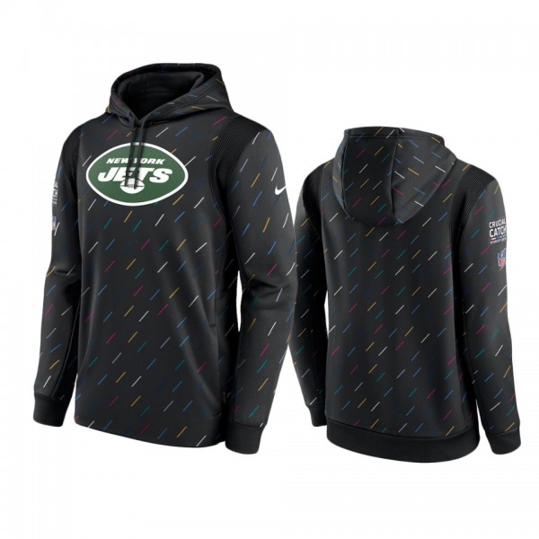 Men's New York Jets Charcoal Therma Pullover 2021 ...