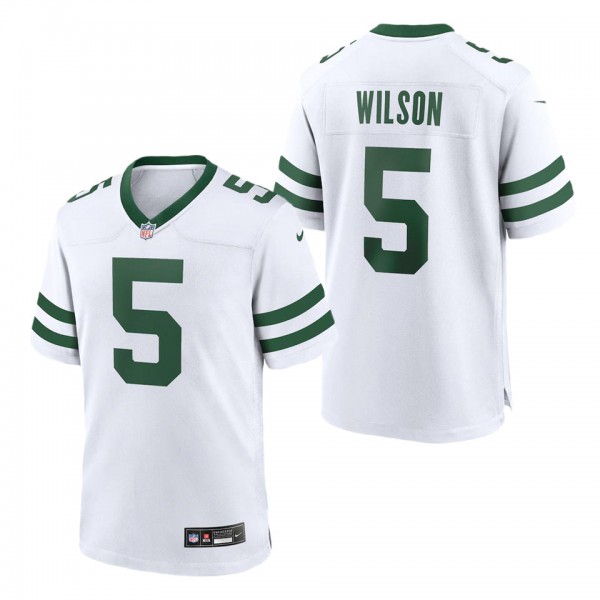 Men's New York Jets Garrett Wilson Legacy White Ga...
