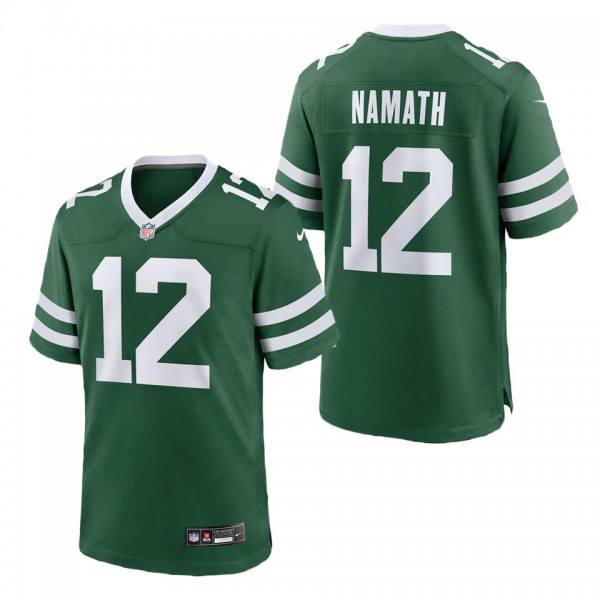 Men's New York Jets Joe Namath Legacy Green Game J...